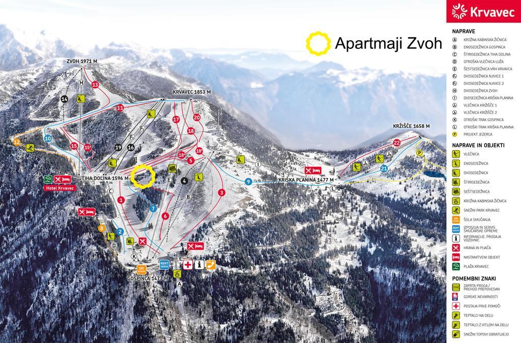 Apartments Zvoh, Krvavec, Ski-In, Ski-Out Cerklje na Gorenjskem Εξωτερικό φωτογραφία